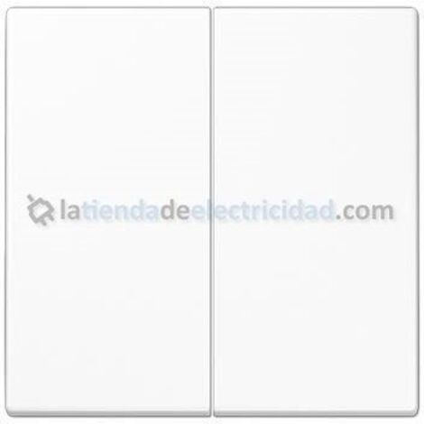 Tecla doble para interruptor o pulsador BLANCO JUNG LS 995 WW