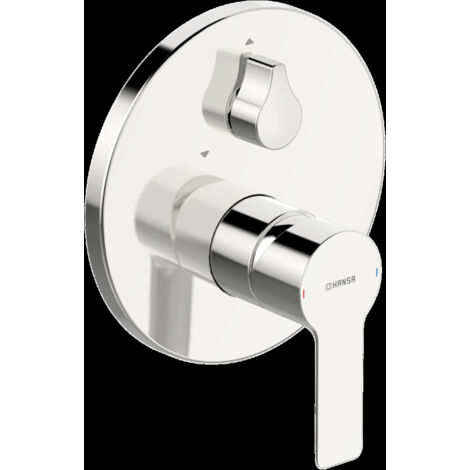 HANSA Mezclador monomando Set de preinstalación para bañera/ducha HANSALIGNA 8385 Rosetón redondo Cromo, 83859503 (1/5)