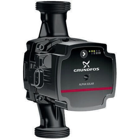 Bomba de circulación Grundf ALPHA Solar electr. r eg. PN 10 180mm Tipo 25-75 Rp 1
