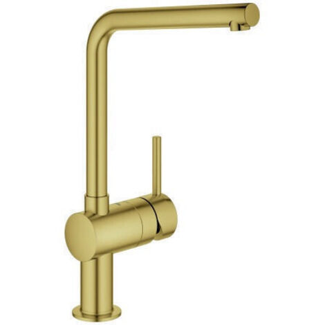 GROHE Grifo monomando para fregadero Minta 31375 Caño en L cool sunrise cepillado, 31375GN0