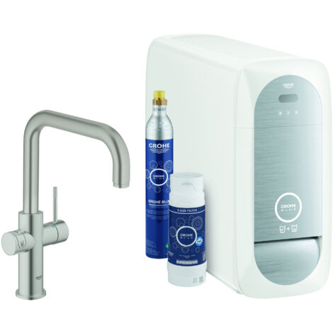 GROHE Kit de inicio GROHE Blue Home 314561 Bluetooth/WIFI caño en U supersteel, 31456DC1