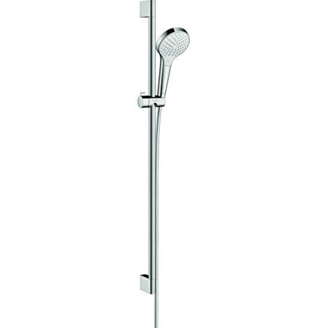 hansgrohe Croma Select S Set de ducha 110 Vario EcoSmart 9 l/min con barra de ducha 90 cm Blanco/Cromado, 26573400 (1/5)