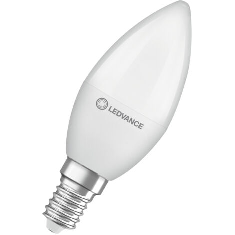 Ledvance Classic LED E14 Vela Mate 4.9W 470lm - 827 Luz muy Cálida Reemplazo 40W (1/4)
