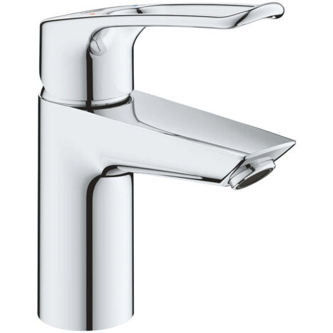 GROHE Grifo electrónico para lavabo Eurosmart 239803 S-Size palanca abierta Juego de vaciado PO cromo, 23980003 (1/2)