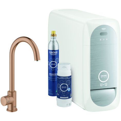 GROHE Kit de inicio GROHE Blue Home Mono 314981 BT/WIFI C-Ausl. warm sunset cepillado, 31498DL1 (1/3)