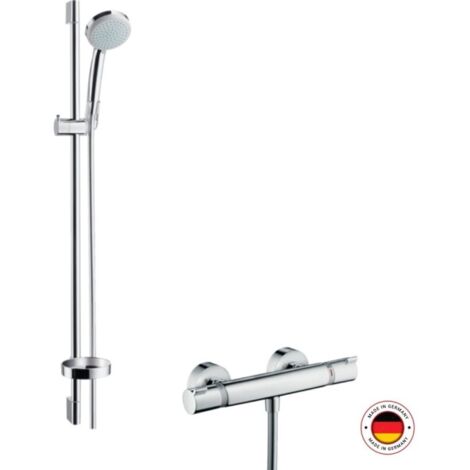 hansgrohe Croma 100 sistema de ducha de superficie Vario con