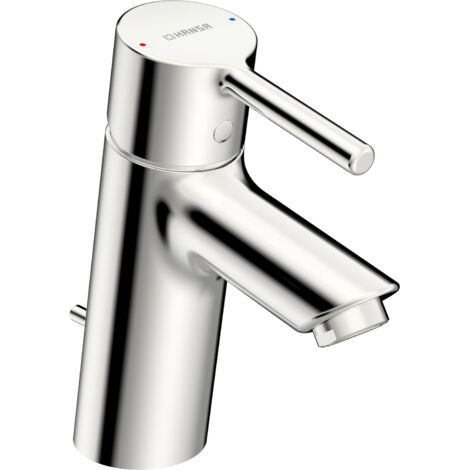 HANSA MM Grifo de lavabo HANSAVANTIS 5240 Juego de vaciado con varilla Proyección 109 mm Cromo Palanca Pin, 52402267 (1/5)
