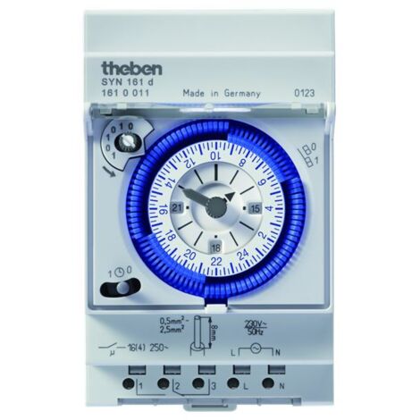 Interruptor horario analógico Theben SYN 161 d