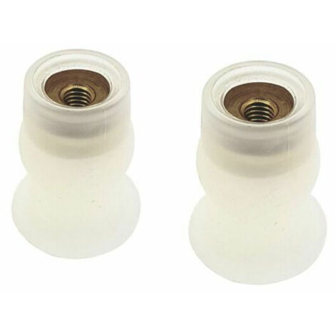 Duravit Juego de 2 tacos de fijación para montaje de asiento de inodoro de las series Caro, Happy D, Medici, Metro, Starck I a III (0050