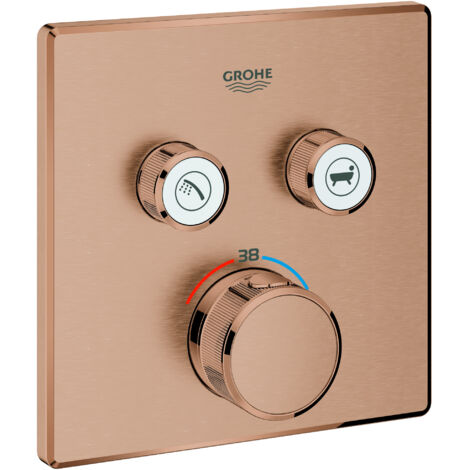 GROHE Termostato Grohtherm SmartControl 29124 cuadrado FMS 2 ASV warm sunset cepillado, 29124DL0 (1/4)