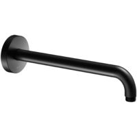 KEUCO Elegance Brazo de ducha conexión a pared redondo 450 mm negro mate, 51688370400