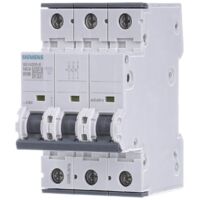 Siemens Interruptor automático 400V 10kA, 3 polos, B, 10A, T=70mm, 5SY43106
