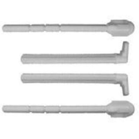 GEBERIT Telaio di fissaggio senza attrezzi per lavello UP UP320, Maniglia per Lavabo in Alluminio Verniciato, 14.5 cm x 1 cm x 2.75 cm, Bianco