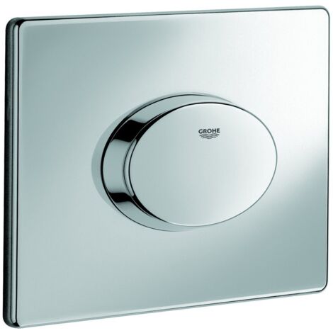 Grohe 38565000 Skate Air Piastra di Azionamento WC, Doppio Scarico, Installazione Orizzontale, Cromo (1/4)