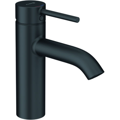 KLUDI BOZZ Miscelatore monocomando per lavabo 100mm con valvola di scarico Push Open nero opaco, 382883976 (1/3)