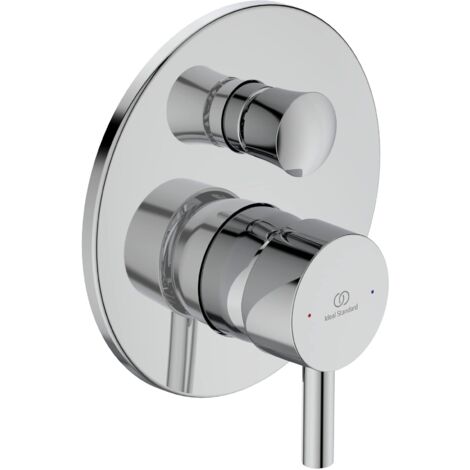 Ideal Standard - Ceraline, Miscelatore monocomando per vasca o doccia ad incasso, Due vie, Cromato (1/4)