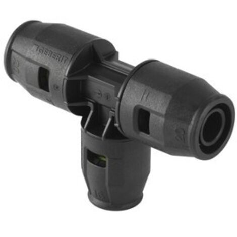 GEBERIT Pushfit Raccordo Tee Ridotto Intermedio Pvdf Ø25X20X25Mm - 652.315.00.1