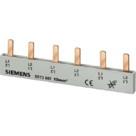 Siemens Barra collettrice a forcella 10mm2, 2 fasi, 6x (1PH+N), 210mm, 5ST3608