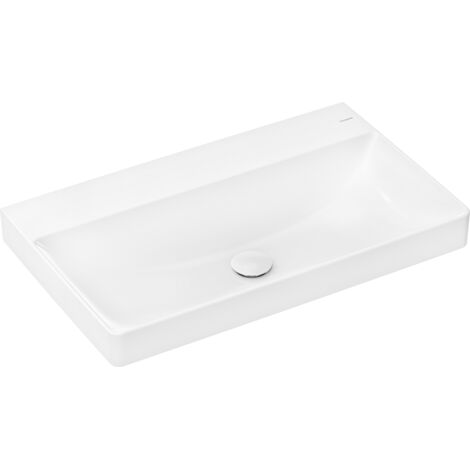hansgrohe Xelu Q lavabo 800/480 senza foro rubinetto e senza troppopieno, SmartClean bianco, 61021450 (1/5)