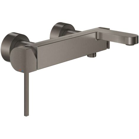 GROHE Miscelatore monocomando per vasca Plus 335533 montaggio a parete hard graphite spazzolato, 33553AL3 (1/5)