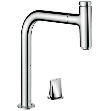 hansgrohe Metris Select M71 Mitigeur de cuisine 2 trous 200, bec (1/5)