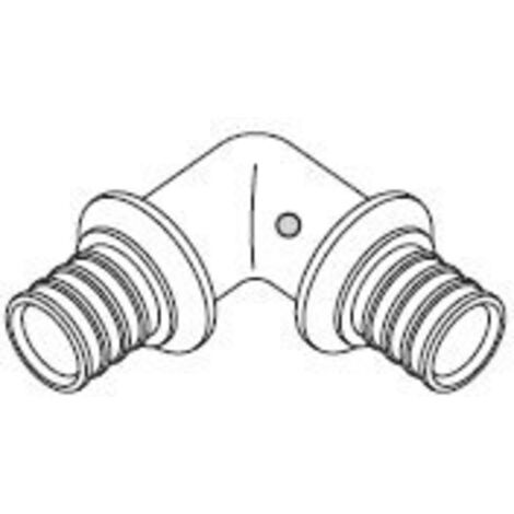 REHAU Rautitan Lx+G Raccordo A Gomito 90° Intermedio Ø32X32 - 13129881001 (1/2)