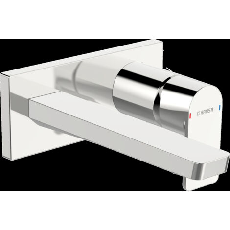 HANSA Miscelatore monocomando Set di montaggio finale per batteria lavabo HANSASTELA 4490 Rosone quadrato Sporgenza 214mm Cromo, 44902173 (1/4)