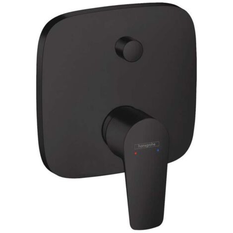 hansgrohe Talis E Miscelatore monocomando vasca ad incasso con combinazione di sicurezza integrata secondo EN1717 per iBox universal nero opaco, 71474670 (1/3)