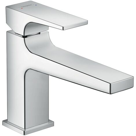 Hansgrohe Metropol - Miscelatore monocomando 100 per lavabo, con sistema di scarico Push-Open, cromato 32502000 (1/4)
