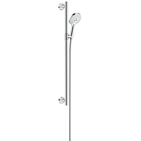 hansgrohe Raindance Select S Set doccia 120 3jet con asta doccia 90 cm bianco/cromo, 26322400 (1/4)