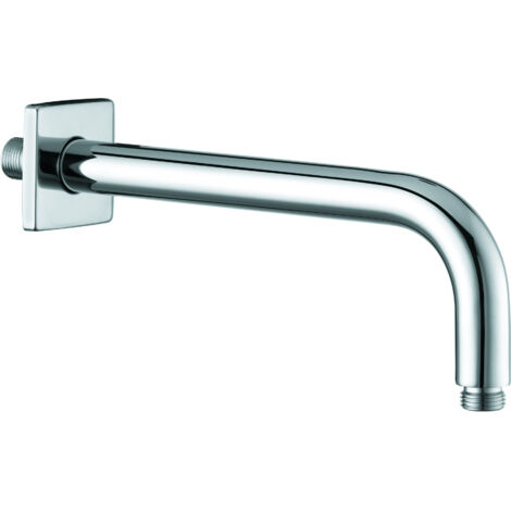 KLUDI A-QA Braccio doccia a parete 250 mm rosetta a muro quadrata cromo, 6653305-00 (1/3)
