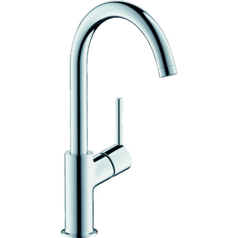 hansgrohe Talis Miscelatore monocomando lavabo 210 con bocca orientabile e piletta Push-Open Cromo, 32082000 (1/5)