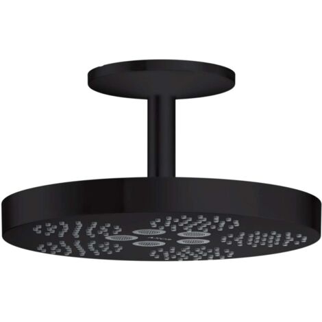AXOR One Soffione doccia 280 1jet con attacco a soffitto Nero Opaco, 48493670 (1/3)