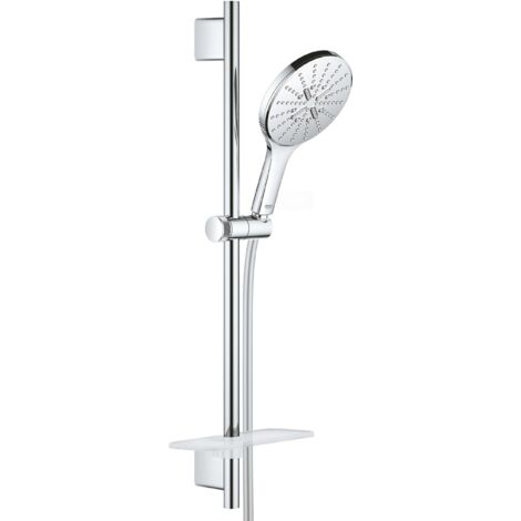 Grohe Rainshower SmartActive - Set doccetta 150 9,5 l/min, 3 getti, asta 60 cm e flessibile, cromo 26592000