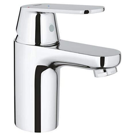 GROHE Miscelatore monocomando lavabo Eurosmart C 23927 S-Size limitatore di temperatura massima scarico Push-open cromo, 23927000 (1/3)