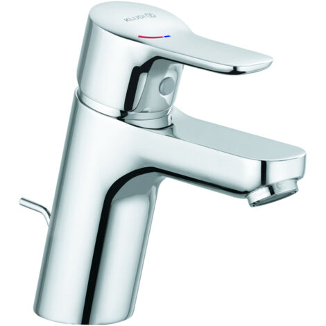 KLUDI PU & EASY Miscelatore monocomando lavabo 70 ECO PLUS con scarico metallo cromo, 372890565 (1/3)