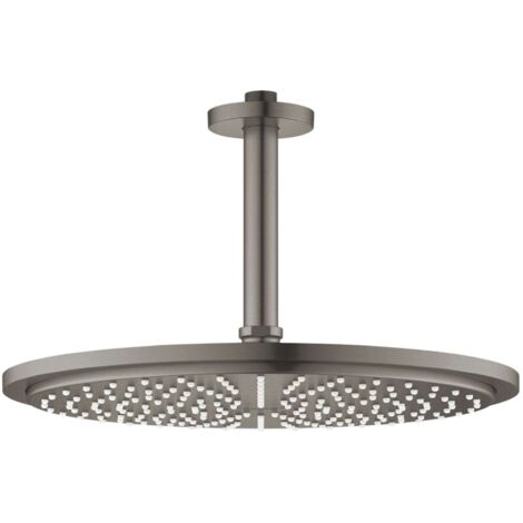 GROHE Set soffione doccia Rainshower Cosm. 310 26067 sporgenza 142mm hard graphite spazz., 26067AL0 (1/2)