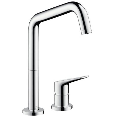 AXOR HG Miscelatore per lavello a 2 fori Axor Citterio M steel con bocca orientabile, 34820800 (1/3)