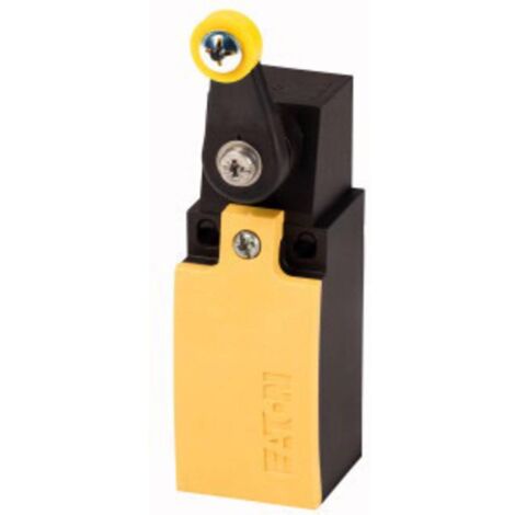 Eaton Interruttore di posizione, leva a rotella, dispositivo completo, 1 S, 1 Ö, elemento a scatto - sì, Cage Clamp, giallo, plastica, -25 - +70 °C, EN 50047 Forma A, 266117 (1/5)