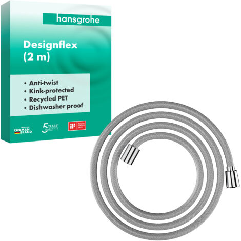 Hansgrohe HG Designflex Tubo doccia in tessuto 200 cm Cromo, 28230000 (1/2)
