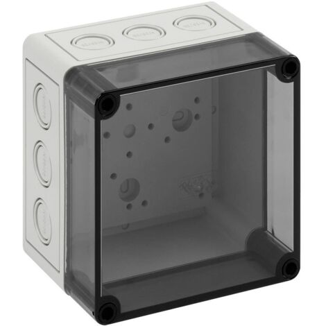 Spelsberg Contenitore vuoto, trasparente, Grado di protezione IP66, Resistenza agli urti IK07, Classe di protezione II, Ui 690V AC, Tensione nominale d'isolamento 1000V DC, senza alogeni, 10650501 (1/4)