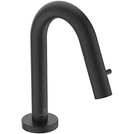 Ideal Standard IdealStream - Rubinetto non miscelatore per lavabo, nero F2842XG