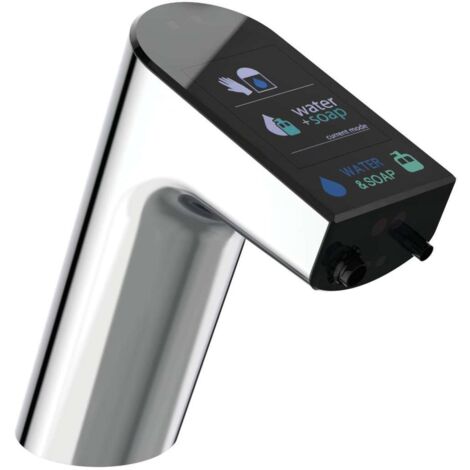 Miscelatore per lavabo IS Sensor-Waschtischarmatur Intellimix, con sapone, cromo