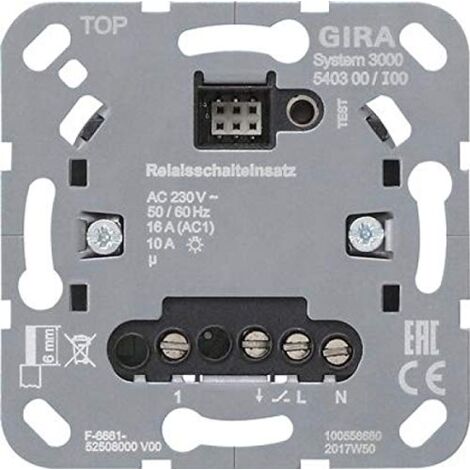 INTERRUTTORE RELÈ SISTEMA 3000 GIRA 540300