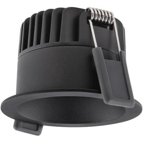 Ledvance Faretti LED Scurolight Aluminium Nero 8W 640lm 36D - 927 Bianco Molto Caldo Ritaglio 68mm - IP44 - Miglior resa cromatica - Dimmerabile