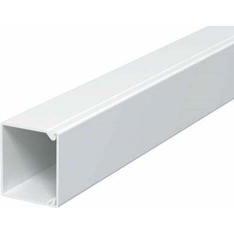 OBO Bettermann Canale da parete e da soffitto con foratura sul fondo 30x30x2000 polivinilcloruro bianco puro RAL 9010, 6191096
