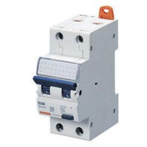 Gewiss INTERRUTTORE AUTOMATICO MAGNETOTERMICO DIFFERENZIALE COMPATTO - MDC 60 - 1P+N CURVA C 16A TIPO A Idn=0,03A - 2 MODULI, GW94307