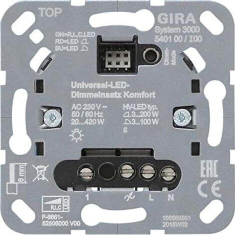 GIRA 540100 SISTEMA 3000 DIMMER UNIVERSALE LED