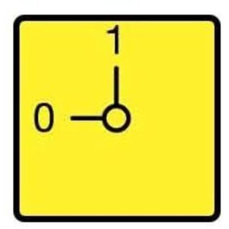 EATON 003198 SCUDO ANTERIORE, ARRESTO DI EMERGENZA, GIALLO PER T0, T3, P1