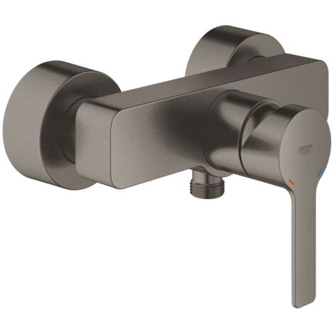 GROHE Miscelatore monocomando per doccia Lineare 338651 montaggio a parete hard graphite spazzolato, 33865AL1 (1/2)